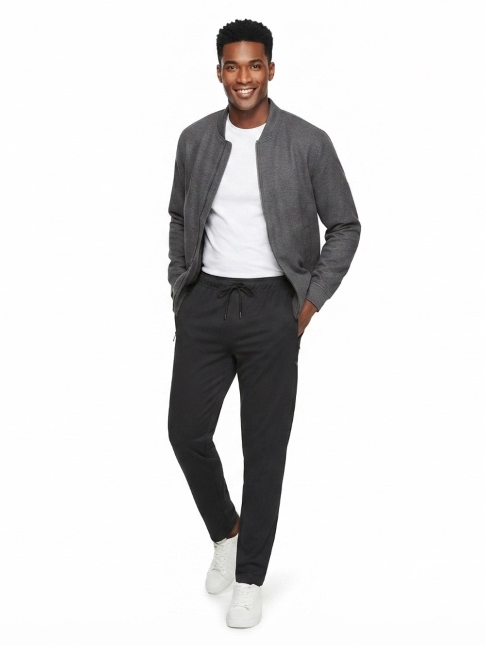 Athletic Works Men’s Black Joggers Size L Athleisure Workout Pants
